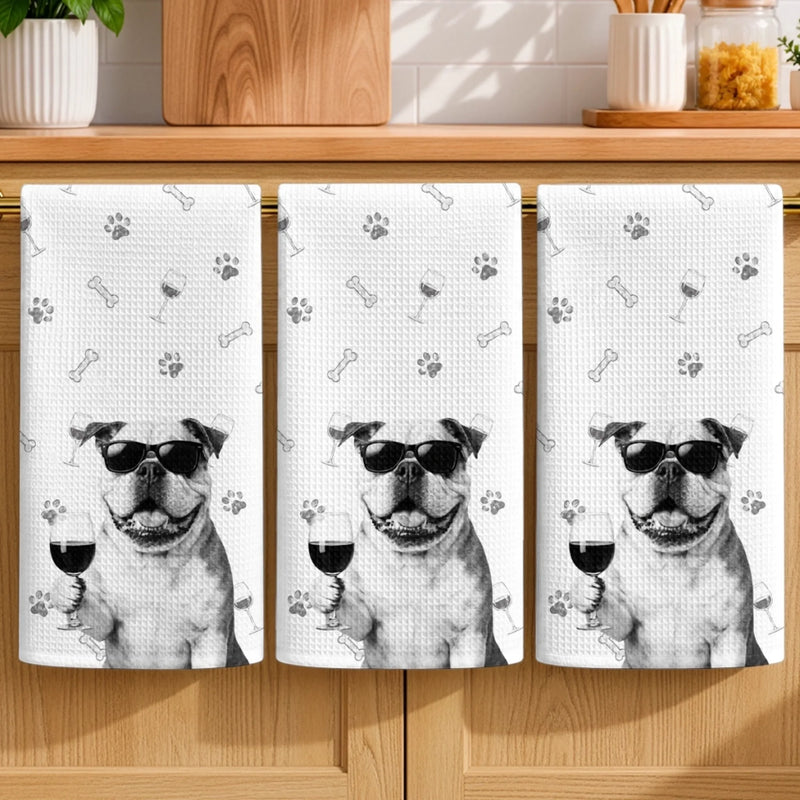 Custom Photo Funny Kitchen Towel - Personalized Birthday Gifts For Dog Cat Lovers, Dog Dad And Mom, Cat Owners - Pet Boss In Kitchen