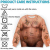 Custom Funny Ugly Sweatshirt - Personalized Halloween Birthday Gifts For Husband, Son, Grandson, Brother, Grandpa, Dad, Yourself - Too Hot To Be Spooky