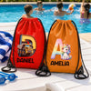 Custom Drawstring Bag - Personalized Birthday Gifts For Kids - Cute Comes Naturally