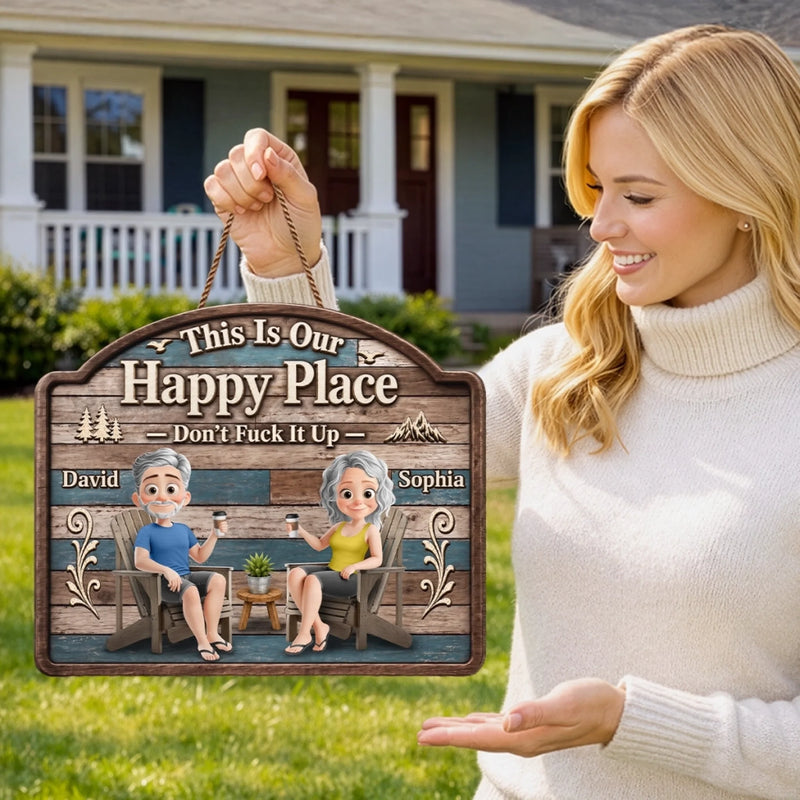 Custom Wood Sign - Personalized Summer Vacation And Travel Gifts For Husband And Wife, Him And Her - Sweet Wooden Retreat