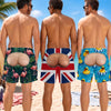 Custom Funny Men Swim Trunks - Personalized Summer Vacation And Travel Gifts For Husband, Son, Grandson, Brother, Grandpa, Dad, Yourself - Nice Buns, Mate