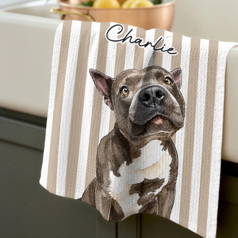 Custom Photo Kitchen Towel - Personalized Birthday Gifts For Dog Cat Lovers, Dog Dad And Mom, Cat Owners - Sweet Furry Chef
