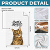 Custom Photo Kitchen Towel - Personalized Birthday Gifts For Dog Cat Lovers, Dog Dad And Mom, Cat Owners - Treats, Please, Human
