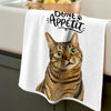 Custom Photo Kitchen Towel - Personalized Birthday Gifts For Dog Cat Lovers, Dog Dad And Mom, Cat Owners - Treats, Please, Human