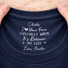 Custom Inside Neck Print T-Shirt - Personalized Anniversary Wedding Gifts For Husband And Wife, Him And Her - Whispered On Neck