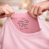 Custom Inside Neck Print T-Shirt - Personalized Anniversary Wedding Gifts For Husband And Wife, Him And Her - Whispered On Neck
