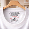 Custom Inside Neck Print T-Shirt - Personalized Anniversary Wedding Gifts For Husband And Wife, Him And Her - That Butt Is Bonus