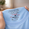 Custom Inside Neck Print T-Shirt - Personalized Anniversary Wedding Gifts For Husband And Wife, Him And Her - That Butt Is Bonus