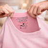 Custom Inside Neck Print T-Shirt - Personalized Anniversary Wedding Gifts For Husband And Wife, Him And Her - That Butt Is Bonus