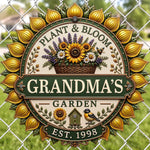 Custom Shaped Metal Sign - Personalized Birthday Garden Gifts For Gardeners - Find Beauty Everywhere