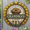 Custom Shaped Metal Sign - Personalized Birthday Garden Gifts For Gardeners - Find Beauty Everywhere