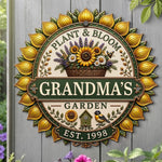 Custom Shaped Metal Sign - Personalized Birthday Garden Gifts For Gardeners - Find Beauty Everywhere
