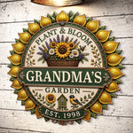 Custom Shaped Metal Sign - Personalized Birthday Garden Gifts For Gardeners - Find Beauty Everywhere