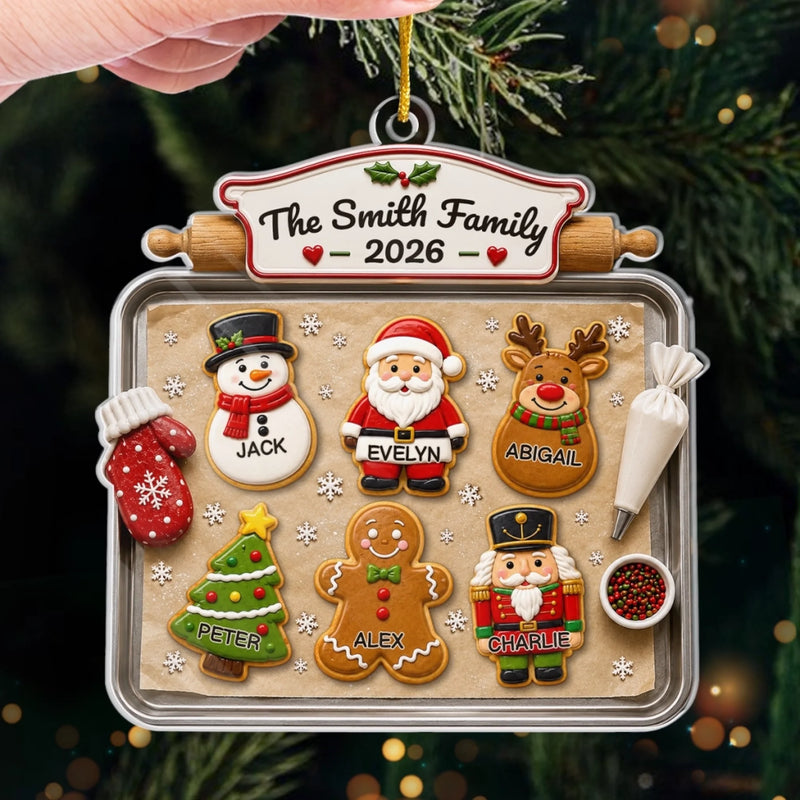 Custom Acrylic Ornament - Personalized Christmas Birthday Gifts For Mom, Dad, Brother, Sister - Sweetest Family In The World