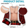 Custom Funny Ugly Sweatshirt - Personalized Christmas Birthday Gifts For Husband, Son, Grandson, Brother, Grandpa, Dad, Yourself - Bringing The Heat In Plaid
