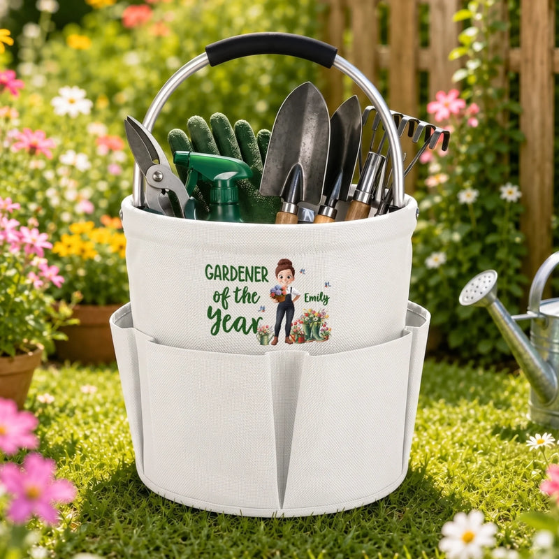 Custom Gardening Tool Bag - Personalized Birthday Garden Gifts For Gardeners - Gardener Of The Year