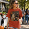 Custom Photo Funny Comfort T-Shirt - Personalized Halloween Birthday Gifts For Dog Cat Lovers, Dog Dad And Mom, Cat Owners - My Pet Says Boo