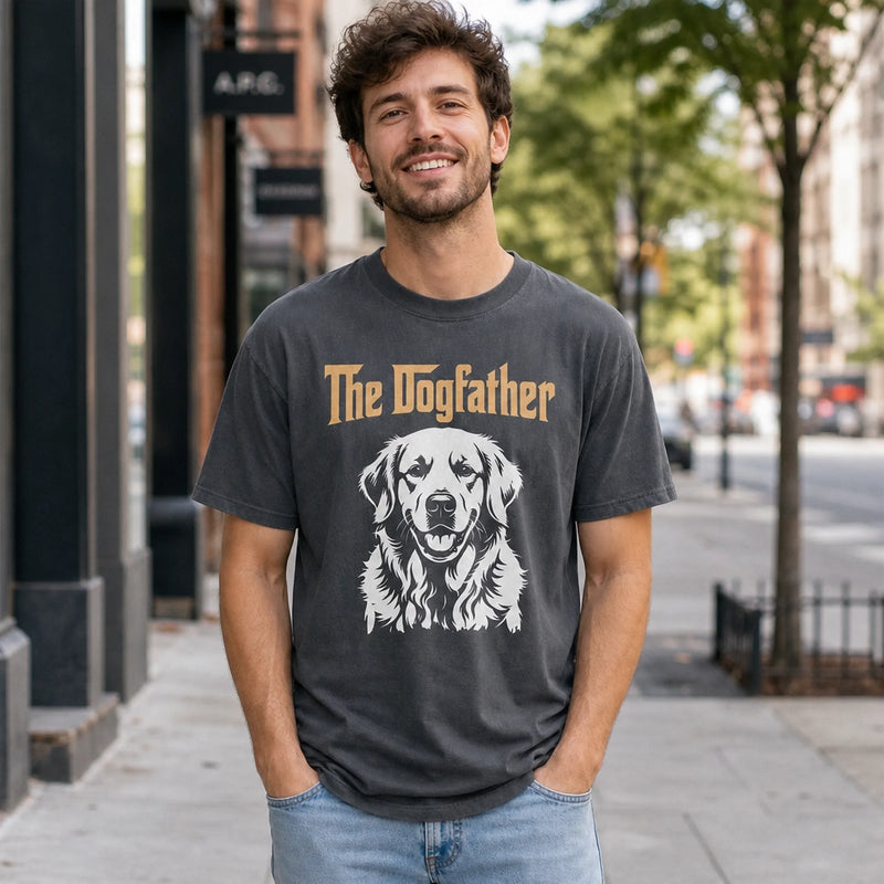 Custom Photo Comfort T-Shirt - Personalized  Birthday Gifts For Dog Lovers, Dog Dad And Mom - The Pet Godfather
