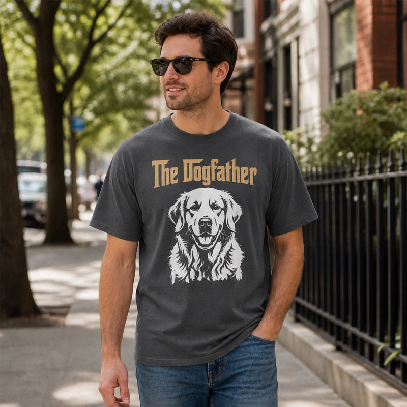 Custom Photo Comfort T-Shirt - Personalized  Birthday Gifts For Dog Lovers, Dog Dad And Mom - The Pet Godfather