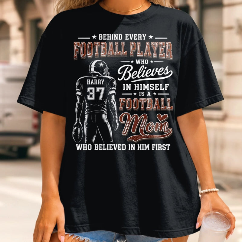 Custom America Football Comfort T-Shirt - Personalized Birthday Gifts For Mom, Dad, America Football Lovers, Sports Fans, Sports Lovers - Born For Game Day