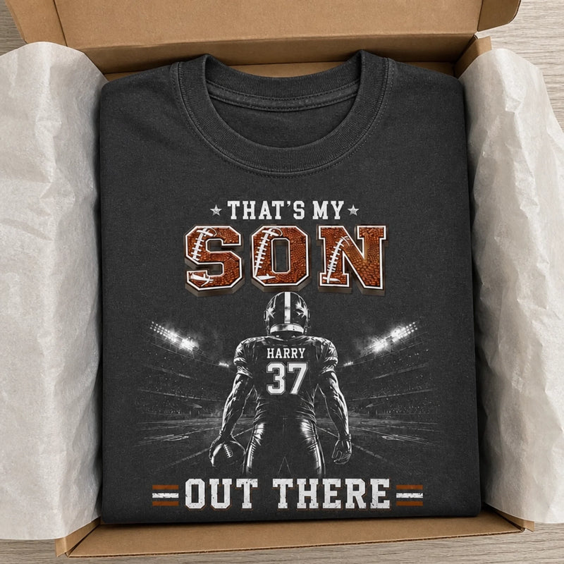 Custom America Football Comfort T-Shirt - Personalized Birthday Gifts For America Football Lovers, Sports Fans, Sports Lovers - That Is My Superstar Player