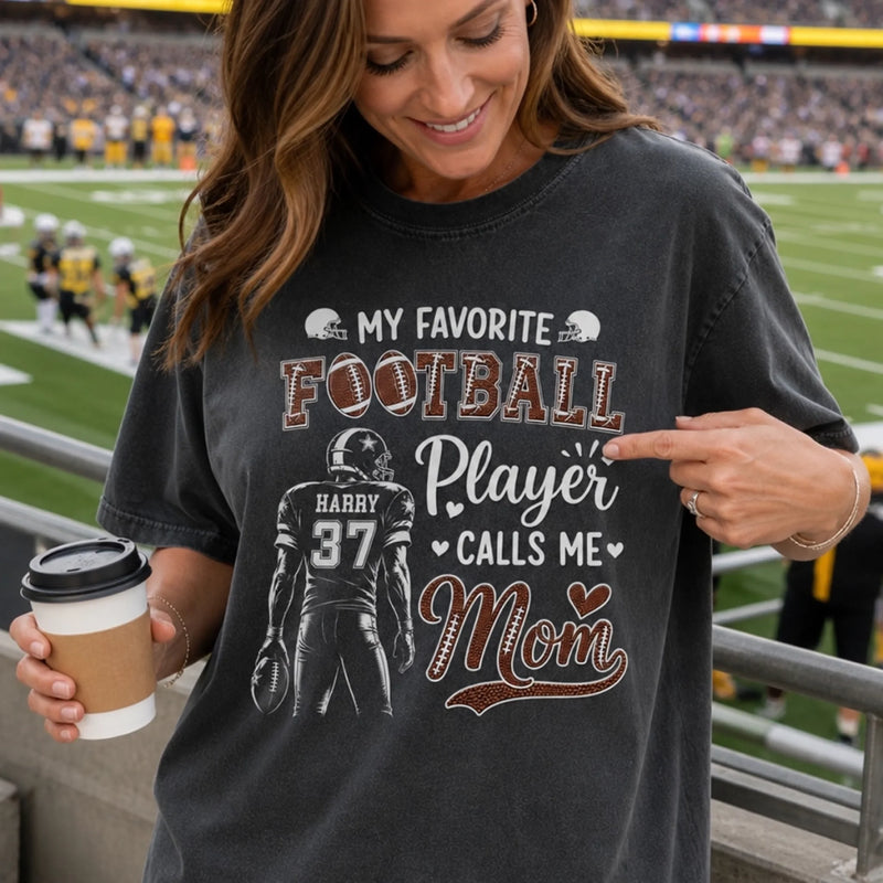 Custom America Football Comfort T-Shirt - Personalized Birthday Gifts For Mom, Dad, America Football Lovers, Sports Fans, Sports Lovers - Bring On Game Day