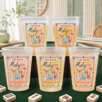 Custom Mahjong Party Cups - Personalized Birthday Gifts For Mahjong Players, Mom, Dad, Brother, Sister - The Tile Divas