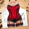 Custom Funny Apron With Pocket - Personalized Birthday Gifts For Wife, Daughter, Besties, Sisters, Granddaughter, Grandma, Mom, Yourself - Too Hot To Handle