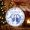 Custom Photo Ceramic Ornament - Personalized Best Friend Christmas Birthday Gifts For Women, Besties, Sisters, BFF - Friends Make The World Brighter