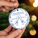 Custom Ceramic Ornament - Personalized Best Friend Christmas Birthday Gifts For Best Friends, Sisters, BFF - Side By Side