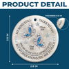Custom Ceramic Ornament - Personalized Christmas Memorial Sympathy Gifts For Loss Of Mom, Dad - Gone But Never Forgotten