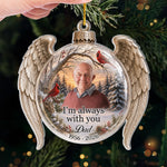 Custom Photo Acrylic Ornament - Personalized Christmas Memorial Sympathy Gifts For Dad - United By Love