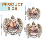 Custom Photo Acrylic Ornament - Personalized Christmas Memorial Sympathy Gifts For Dad - United By Love