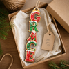 Custom Letter Wooden Ornament - Personalized Christmas Birthday Gifts For Mom, Dad, Brother, Sister - Gathered For Holiday Cheer