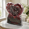Custom Gothic Skeleton Acrylic Plaque - Personalized Halloween Decor, Anniversary Wedding Gifts For Husband And Wife, Him And Her - Dark And Beautiful Love Moments