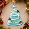 Custom Sea Glass Acrylic Ornament - Personalized Christmas Birthday Gifts For Mom, Dad, Brother, Sister - Salty Air Loving Family Together