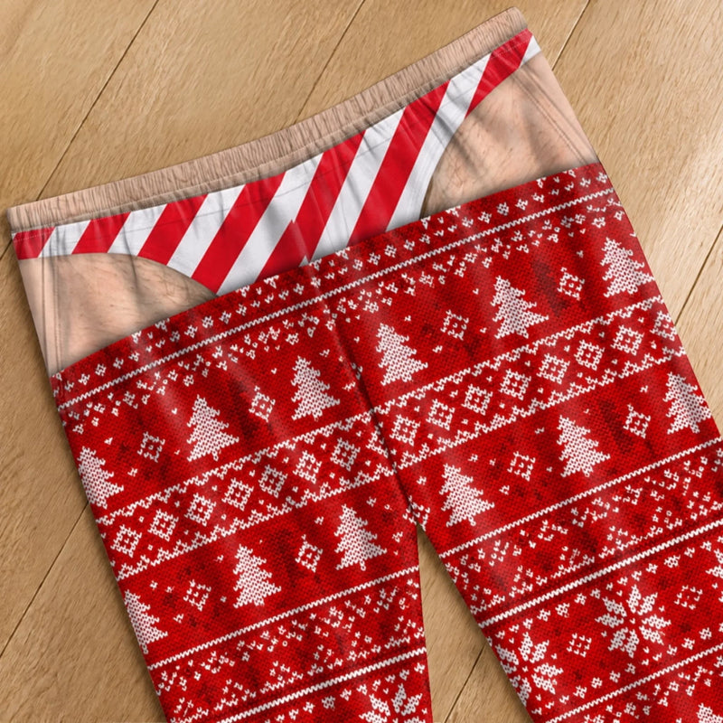 Custom Funny Pajama Pants - Personalized Christmas Birthday Gifts For Husband, Son, Grandson, Brother, Grandpa, Dad, Yourself - Oops That Was My Last Layer