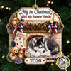 Custom Photo First Christmas Acrylic Ornament - Personalized Christmas Birthday Gifts For Dog Cat Lovers, Dog Dad And Mom, Cat Owners - Our Pup’s First Noel