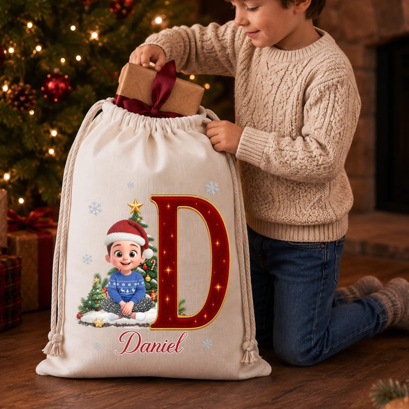 Custom Drawstring Gift Bag - Personalized Christmas Birthday Gifts For Mom, Dad, Brother, Sister - Where Love Comes Together