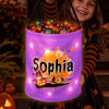 Custom LED Light Bucket Bag - Personalized Halloween  Birthday Gifts For Kids - Spooky Fun Ahead