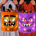 Custom LED Light Bucket Bag - Personalized Halloween Birthday Gifts For Kids - Spooky Little Star