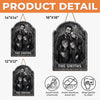 Custom Photo Wood Sign - Personalized Halloween Decor Birthday Gifts For Mom, Dad, Brother, Sister - Home Of The Creepy Family