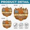 Custom Pumpkin Wood Sign - Personalized Birthday Gifts For Grandma, Grandpa - A Patch Full Of Love
