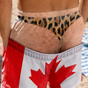 Custom Funny Men Swim Trunks - Personalized Summer Vacation And Travel Gifts For Husband, Son, Grandson, Brother, Grandpa, Dad, Yourself - Caught With Pants Down