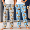 Custom Photo Pajama Pants - Personalized Birthday Gifts For Dog Cat Lovers, Dog Dad And Mom, Cat Owners - Snuggle With My Pet