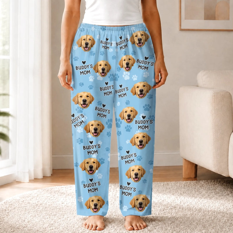 Custom Photo Pajama Pants - Personalized Birthday Gifts For Dog Cat Lovers, Dog Dad And Mom, Cat Owners - Snuggle With My Pet