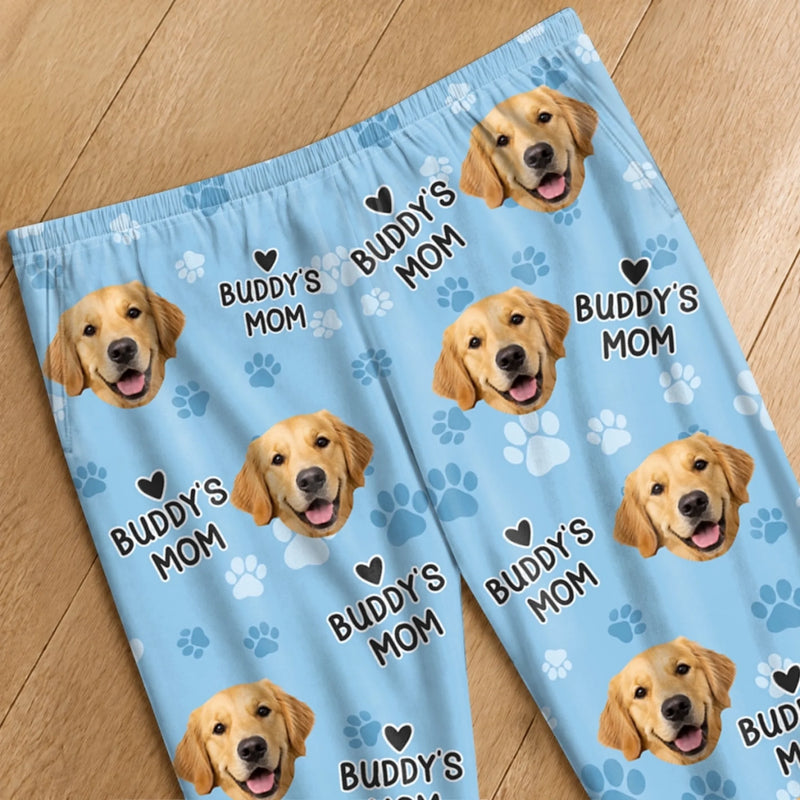 Custom Photo Pajama Pants - Personalized Birthday Gifts For Dog Cat Lovers, Dog Dad And Mom, Cat Owners - Snuggle With My Pet