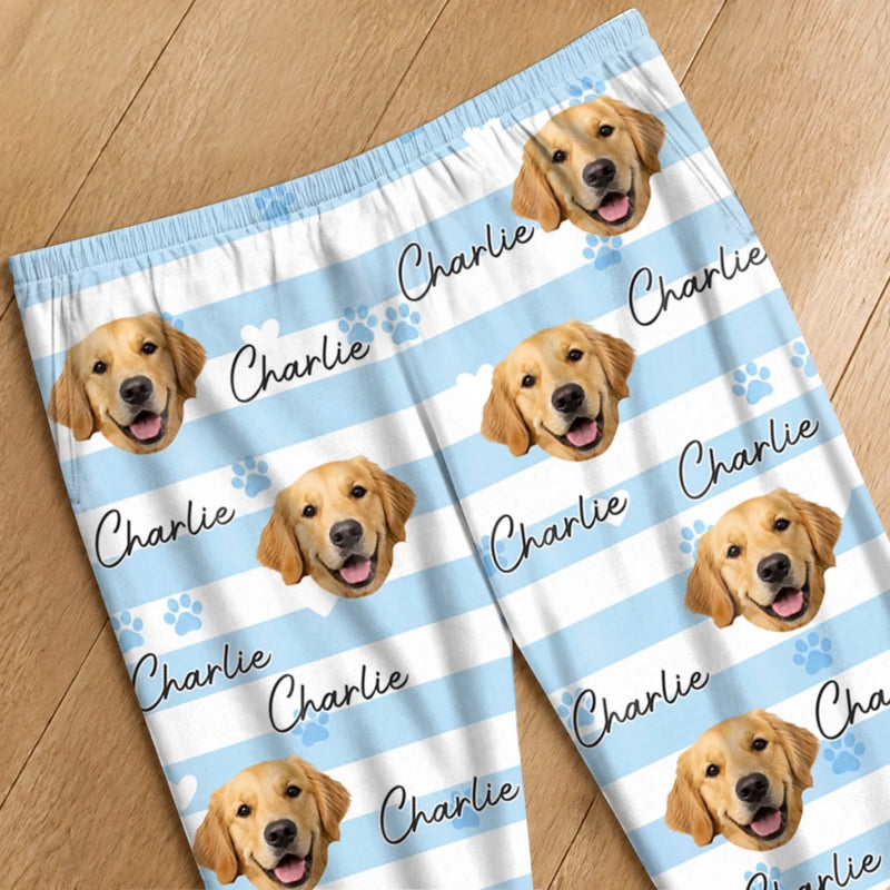 Custom Photo Pajama Pants - Personalized Birthday Gifts For Dog Cat Lovers, Dog Dad And Mom, Cat Owners - Best Pet Dad PJs