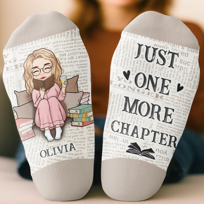 Custom Crew Socks - Personalized Bookish Gifts For Book Lovers, Bookworms, Readers - Books Are My Happy Place