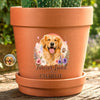 Custom Photo Clay Pot - Personalized Pet Memorial Sympathy Gifts For Dogs, Cats - Forever Loved